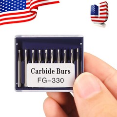 Dental Round Carbide Drills Burs FG-330 for High Speed Handpiece FAS 10-100pcs