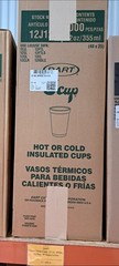 NEW DART 12J12 HOT or Cold BEVERAGES 12 oz. 1,000 FOAM CUPS CASE