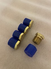 5 NEW PARKER HEX HEAD PLUGS 1/2 HP-B PLUG BRASS – 1/2” MNPT
