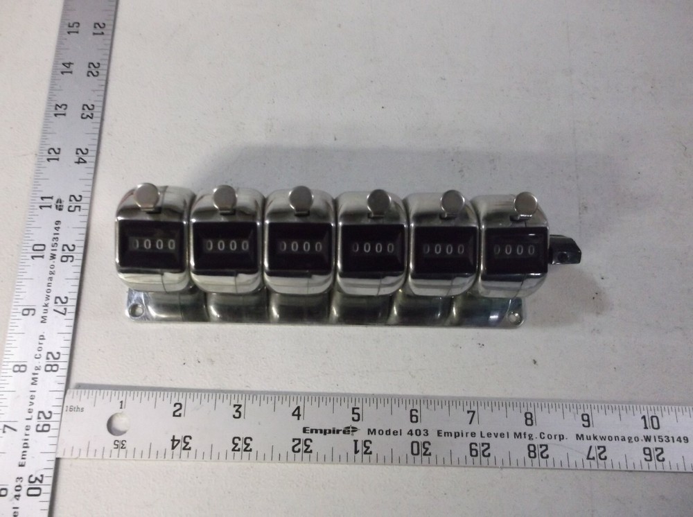 ENM M4506 Counter,Hand Tally,6 Gang,4 Digits
