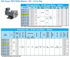 NEW! Automation Direct Ironhorse 90V DC MTPM-001-1L18 1hp SCR-PWM Motor 1800RPM