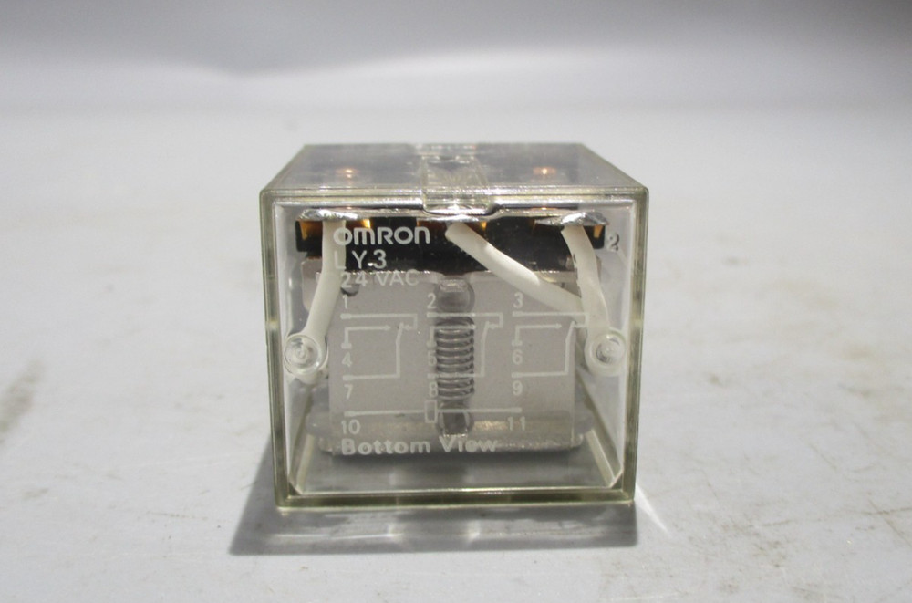 NEW OMRON LY3 RELAY 11 PIN 24VAC COIL