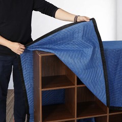 12 PCS Moving Blankets 80″ x 72″ (35lb/dz) Quilted Shipping Furniture Pads