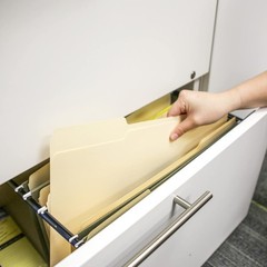 BAZIC 1/3 Cut Letter Size Manila File Folder 12 Per Pack (3100)