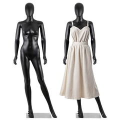 70″Female Mannequin Full Body Realistic Display Head Turns Dress Form Base Black
