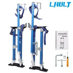 LABLT 24 inch – 40 inch Professional Grade Adjustable Drywall Stilts Light Blue