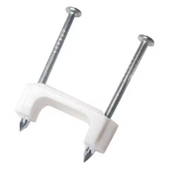 3/4 in. White Plastic Staples for Non-Metallic Cable (175-Pack)