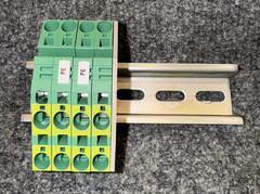 Weidmuller ZPE 6-2/3AN 6mm² DIN Rail PE Ground Terminal Block Assembly
