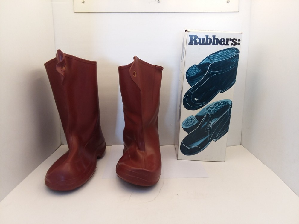 TANGLEY 1440M OVER SHOE STRETCH RUBBER 10″ BOOTS SIZE MEDIUM (8-9.5) NIB