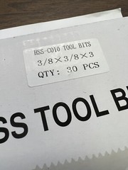 30pcs 3/8 x 3″ 10% cobalt HSS Square tool bits for $159.00 #HS-CO2B-38–new
