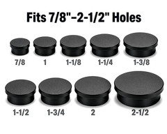 Large Rubber Hole Plugs 7/8″ to 2 1/2″ Push In Compression Stem 10 Sizes