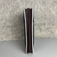 Franklin Covey Day 1 One Brown CLASSIC Planner Zips Handles 7 Rings Faux Leather