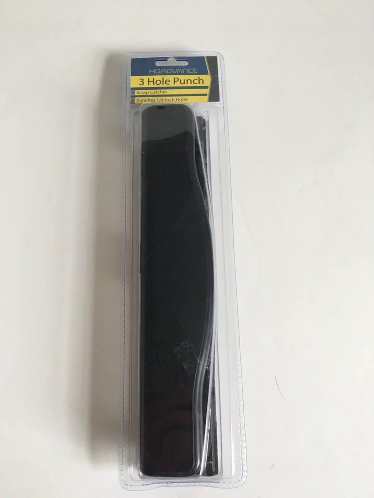 HQADVANCE | 3-Hole Paper Punch | No 28006 | New | 10.5 in