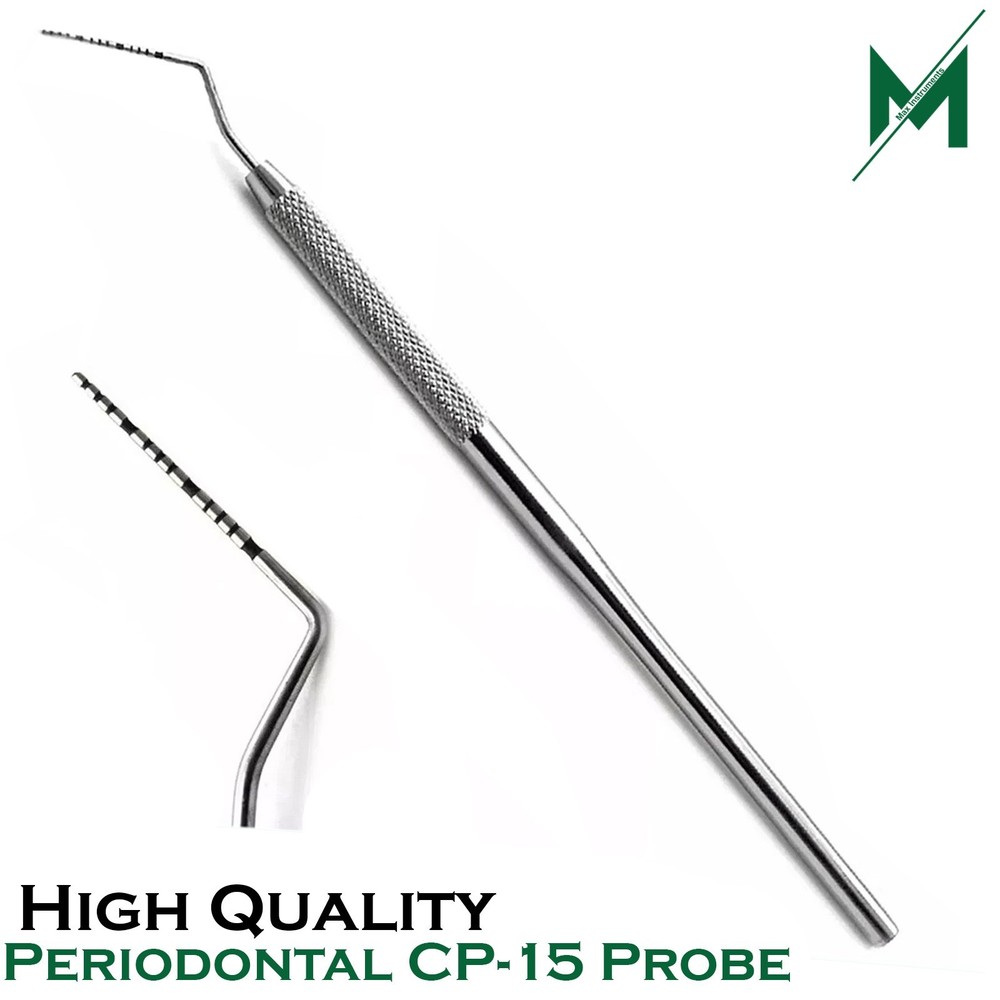 Periodontal CP-15 Probe Color Coded Marking Probe Dental Perio Pocket Depth Prob