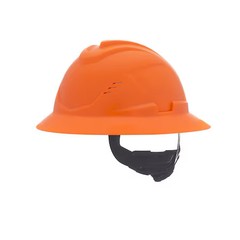 Msa Safety 10215833 V-Gard C1 Full Brim, Vented, Fas-Trac Iii, Type 1, Class C,