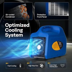 110-120V 60 Hz Portable Refrigerant Recovery Machine Single Cylinder 3/4HP