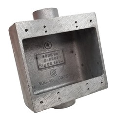 Killark 2-FDC-3 2-Gang Electrical Box 1″ FDC Type Cast Box Aluminum NEW