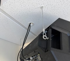 Ceiling Grid Cable Pass Through Grommet 2 Pack – Low Voltage AV Insert-Paintable