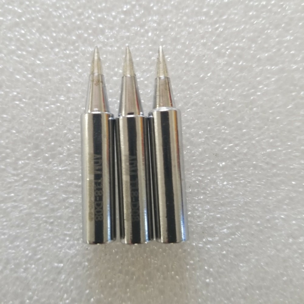 3PCS T18-D08 Chisel Solder Tip, 0.80mm for Hakko FX-8801 Iron