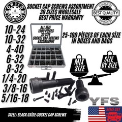Assorted Allen Socket Head Cap Screws 250/750/1500 Pcs or 5/20 lbs All Sizes