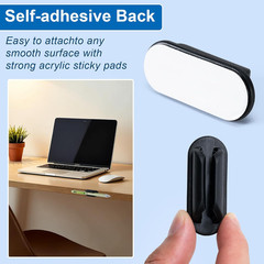 10 Pack Adhesive Pencil Holders for Desk,Silicone Flexible Pen Holder for Wall