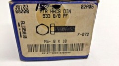 Cap Screw BLC05010-15 Hex Head M5-0.8 X 10 mm DIN 933 8.8 (Pack of 15) Plain Fin
