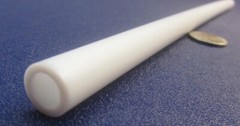 PTFE Teflon Straight Tube 7/16 OD x 5/16 ID x 1/16 Wall x 1 Foot Length