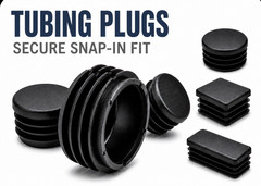1 5/8″ Round Finishing Plugs Tubing Caps Pipe Plugs Chair Glides Black