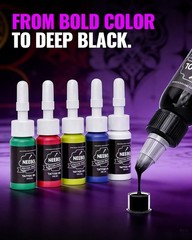Neebol Wireless Tattoo Gun Kit with Color Screen, Cordless L, Purple