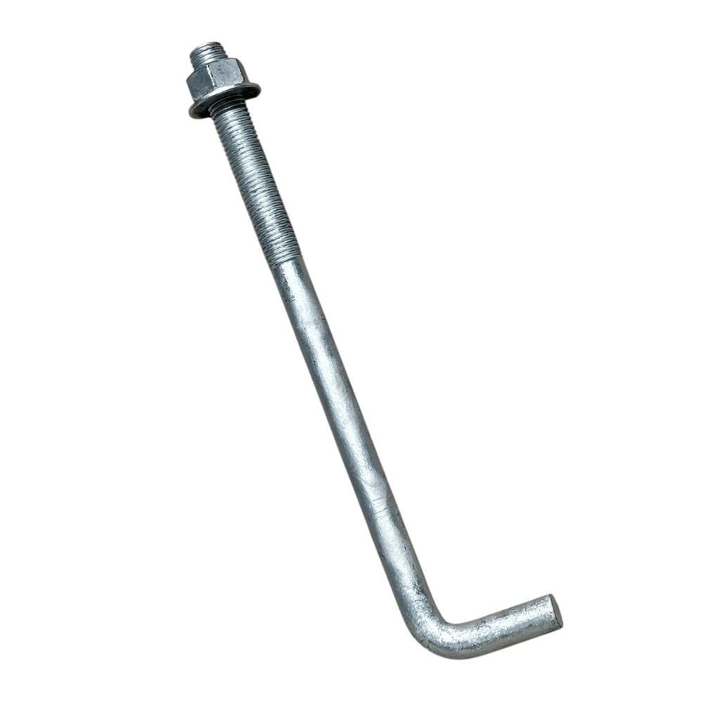 Sandbaggy 1″ x 16″ Threaded Concrete Anchor L-Bolts – Hot Dipped Galvanized