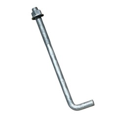 Sandbaggy 1″ x 16″ Threaded Concrete Anchor L-Bolts – Hot Dipped Galvanized