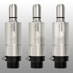 AZDENT Dental 1:1 Direct Drive Low Speed Air Motor Turbine Handpiece 2 Holes