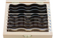 Shars 9 Pair 1/2″ to 1-1/2″ Wavy Parallel Set New #