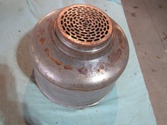 Vtg 14″ Galvanized Steel Milk Strainer Filter Sieve 3pc Lot Antique Steampunk F6