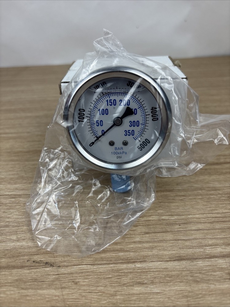 Pic Gauges Pro-201L-254R Industrial Pressure Gauge, 0 To 5, 000 Psi, 2 1/2 In