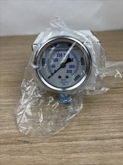 Pic Gauges Pro-201L-254R Industrial Pressure Gauge, 0 To 5, 000 Psi, 2 1/2 In