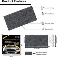6-Pack Scratch and Adhesive Remover Cloths with Nanotechnology fo Size: 6 Pack