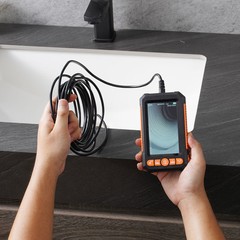 VEVOR Endoscope Camera with Lights Dual Lens Borescope 49.2FT Cable 4.3″ Screen