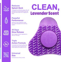 1-10 ) Janitorial Scented Urinal Cake Screens + Deodorizing Cleaners Anti-Splash
