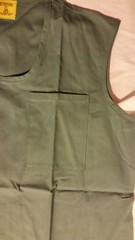 USGI MILITARY BLUE OPERATING SUGICAL MAN’S COTTON SLEEVELESS TYPE A SHIRT MED