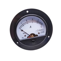 US Stock DC 0 ~ 5A Round Analog AMP Current Pointer Needle Panel Meter Ammeter