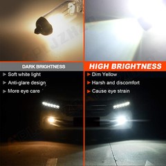 2 Super Bright LED Headlight bulbs for 2013-2019 Can-Am Outlander 650 ATV: USA