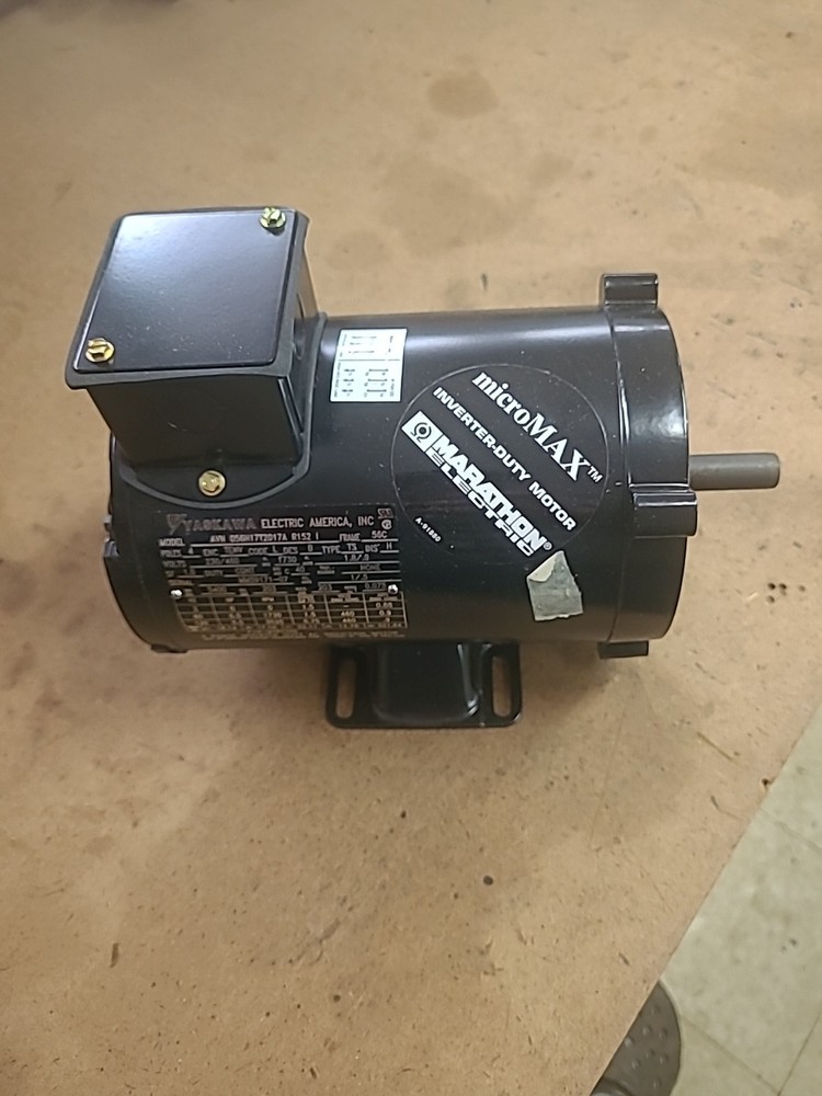 New Yaskawa Motor 0.5 Hp 3 Phase 230/460 RPM 1730