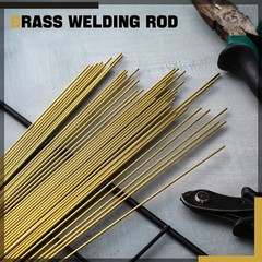 Moxweyeni 40 Pcs Brass Rods 1.5 mm 2 mm Brass Welding Brazing Rods Copper Alloy