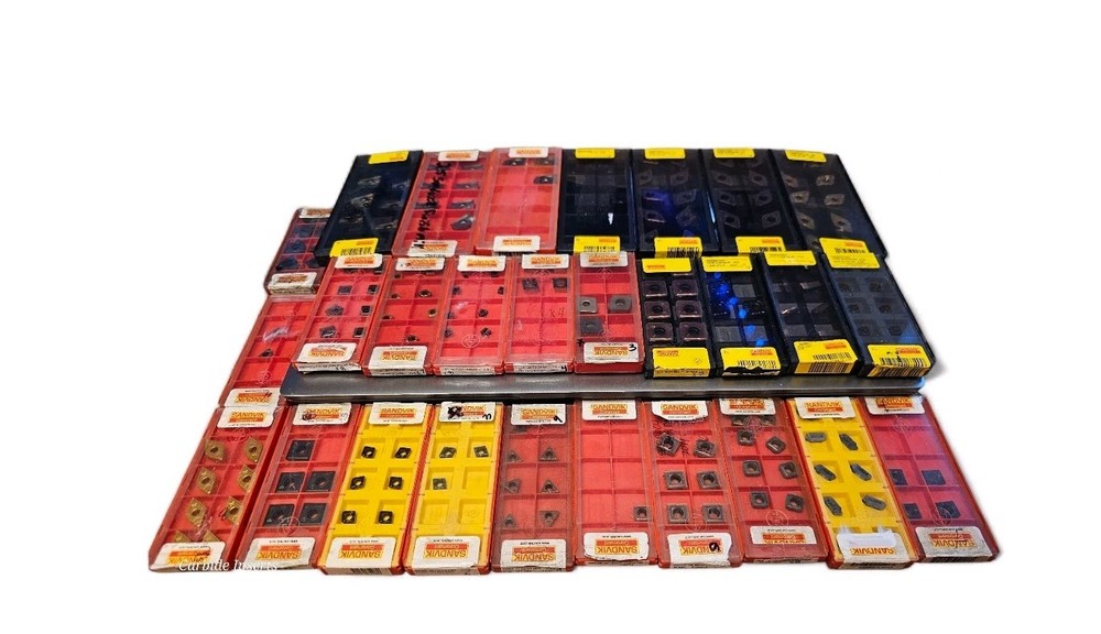 SANDVIK | CNC Carbide Inserts Shop Liquidation Lot 150+ Pcs | Assortment| NOB