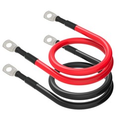 6 AWG Battery Cables 6 Gauge Battery Power Inverter Cable with 5/16 Inch Tinn…