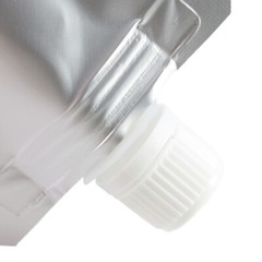 50 Silver Stand Up Beverage Drink Pouches w/ Corner Spout + Funnel Various Sizes
