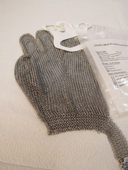 Franklin Stainless Steel Reversible Chain Mail Protective Glove Size Large