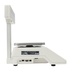 Commercial Label Printing Scale 30kg Capacity with Barcode Scanner Port