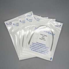 100 Pcs Dental Orthodontic Round Arch Wire Super Elastic NITI Ovoid/Natural U/L